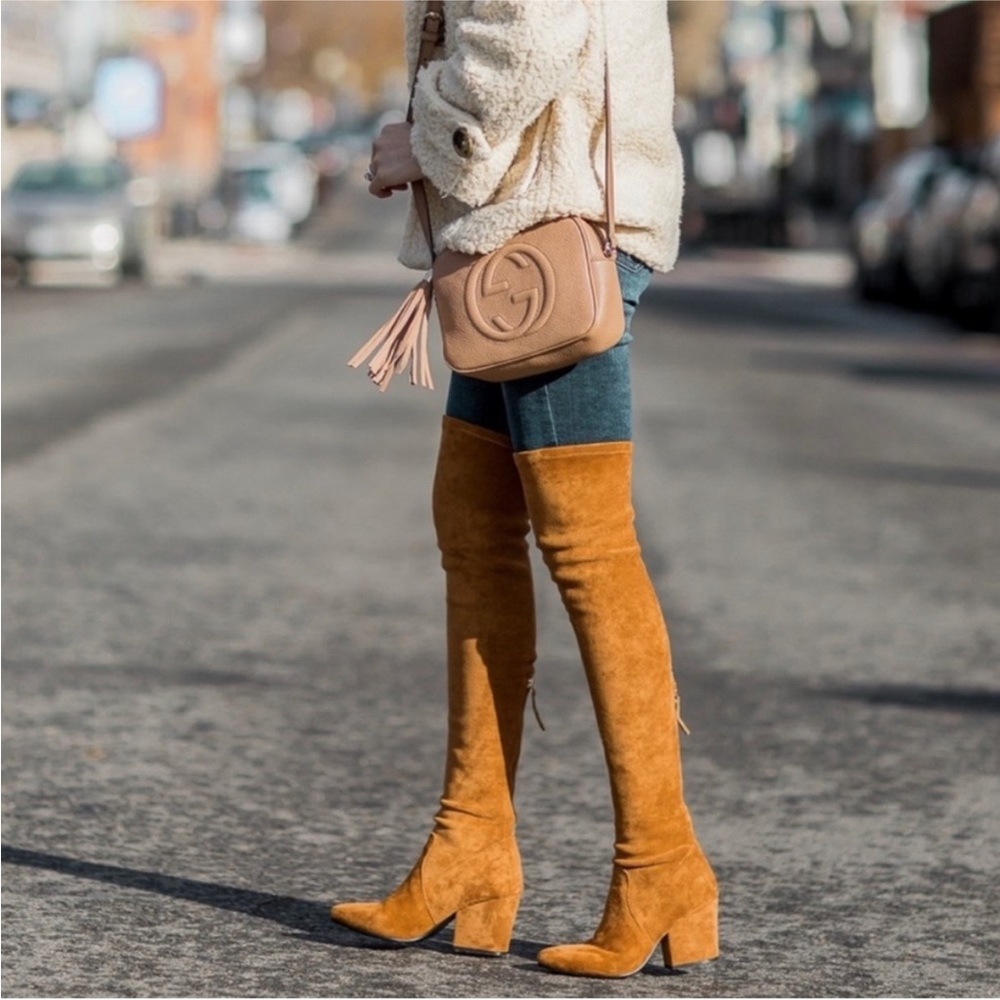 Goodnight Macarons Camel over the knee boots